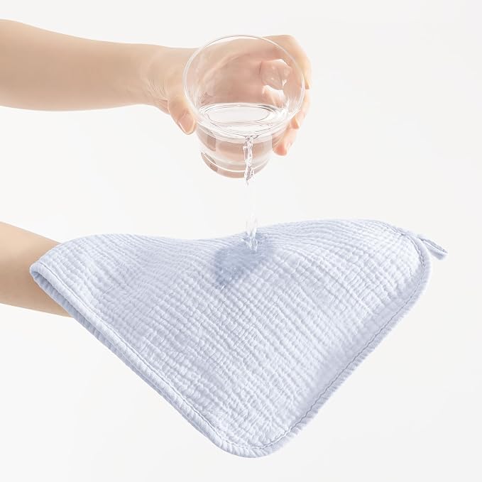 Susurration Muslin Burp Cloths, Soft Baby Burping Cloths - Image 5