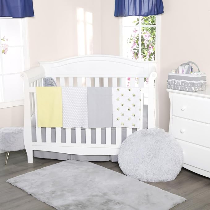 EVERYDAY KIDS 4 Pack of Soft Flannel Receiving Baby Blanket Set - Image 2