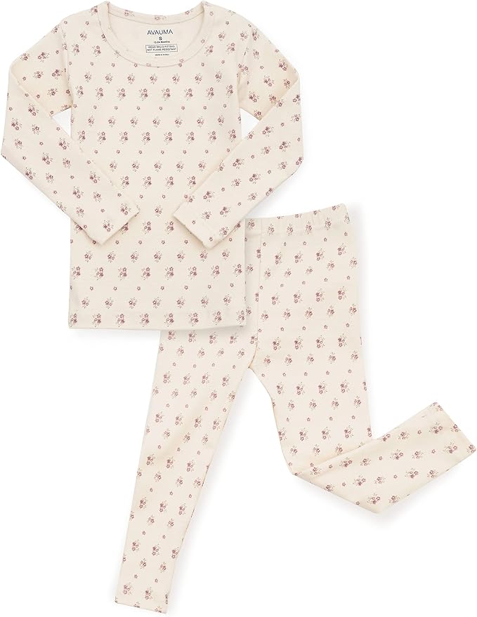 AVAUMA Baby Boys Girls Pajama Set 6M-7T Kids Cute Toddler Snug fit Pattern by AVAUMA
