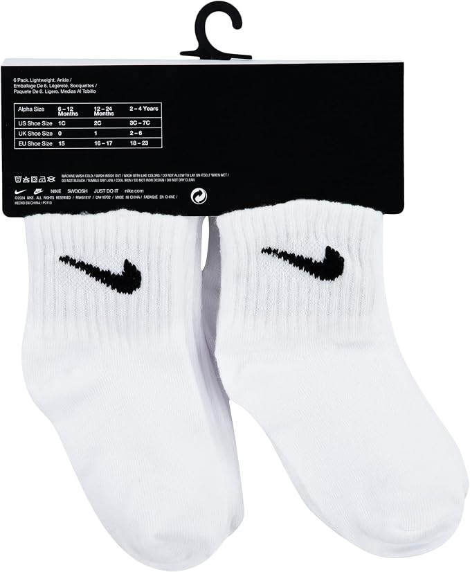Nike Baby 6-pack Baby/Toddler Basic Socks - Image 4