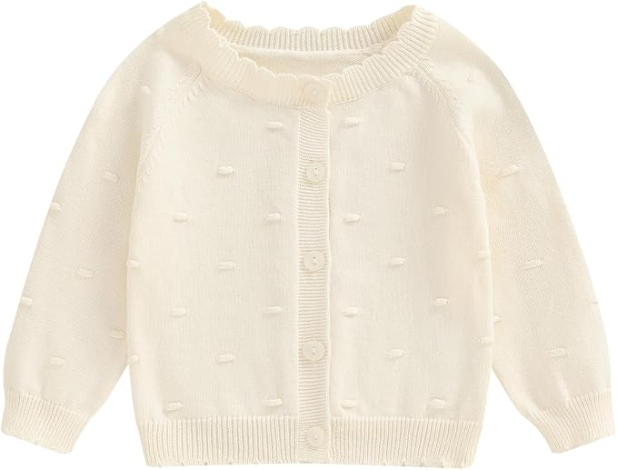 BULINGNA Toddler Baby Girl Cardigan Sweater Long Sleeve Button Down Knit by BULINGNA