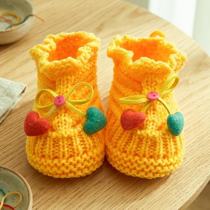Infant Baby Boys Girls Knitted Booties Soft Cute First Walking Socks Shoes | - Image 2