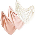 3-Pack Ultra Soft Stretchy Jersey Knit Baby Swaddle Blankets, 33x44 | Snug by BUYNOW