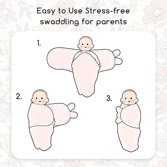 Cotton Swaddles for Newborn, Baby Newborn Swaddle 3-6 Month | 2-Pack Soft - Image 6