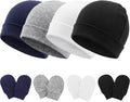 BQUBO Baby Hats and Mittens Infant Cotton Beanie Gloves No Scratch Set Newborn by DRESHOW