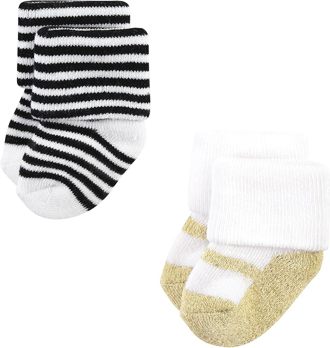 Hudson Baby Baby 8-pack Cotton Rich Newborn and Terry Socks - Image 4