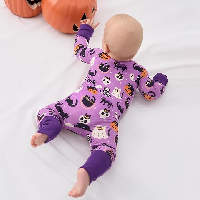 pureborn Baby Sleeper Viscose from Bamboo Zipper Footies 0-24 Months - Image 6