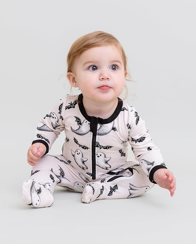 O2 BABY Baby Boys Girls Organic Cotton Zip-Front Sleeper Pajamas, Footed Sleep 'n Play
