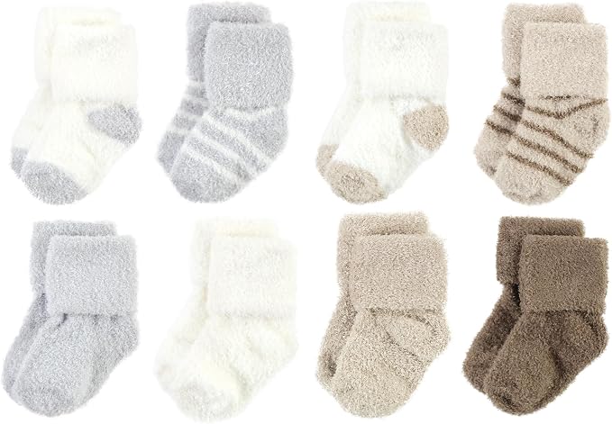 Hudson Baby Baby 8-pack Cotton Rich Newborn and Terry Socks by HudsonBaby