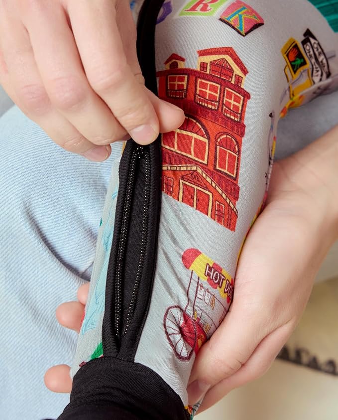 babee Reshinee Bamboo Viscose Baby Footie Pajama, Zipper Sleeper Boys Girls | - Image 5