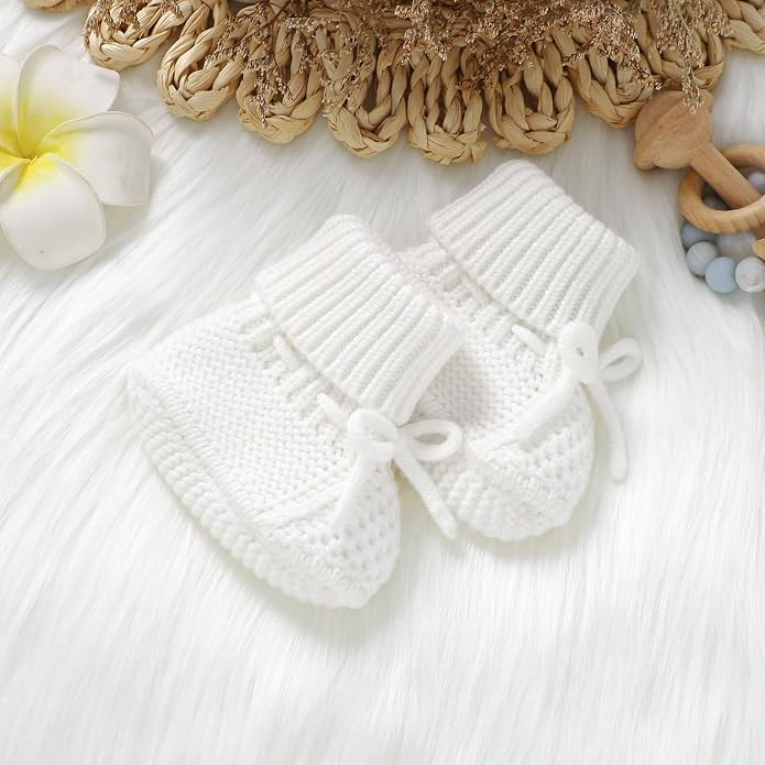 Newborn Shoes Knitted Baby Booties Infant Boys Girls First Walkers | Handmade - Image 6