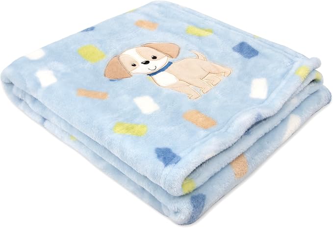 Plush Fleece Throw and Receiving Baby Blankets - Image 2