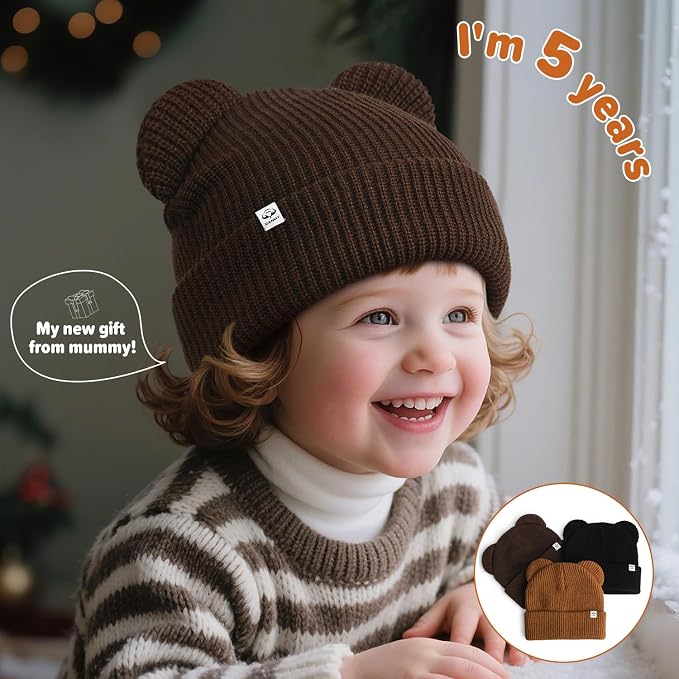 DANMY Baby Beanie Winter Knit Hat - Image 3