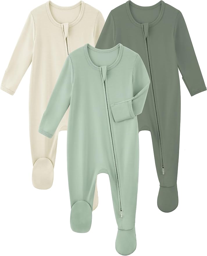 Yoofoss Viscose Bamboo Baby Pajamas Newborn Sleepers by YOOFOSS