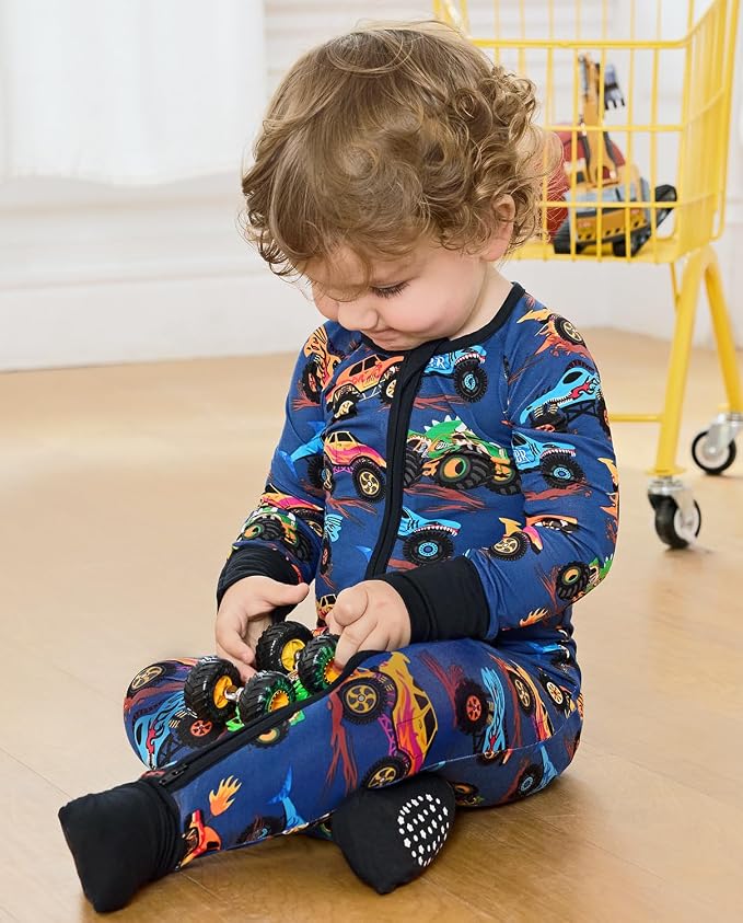 babee Reshinee Bamboo Viscose Baby Footie Pajama, Zipper Sleeper Boys Girls | - Image 7