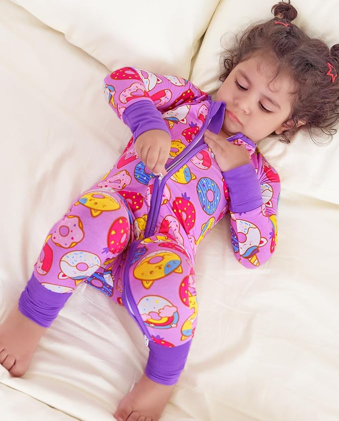babee Reshinee Viscose Derived from Bamboo Baby Footie Pajamas Convertible - Image 7