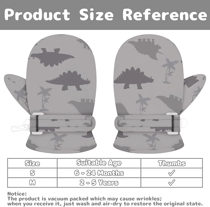 Olreco Baby Toddler Mittens Waterproof Infant Baby Winter Mittens Toddler Snow - Image 6
