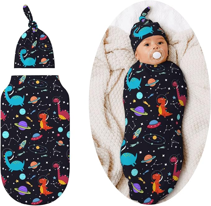 Dinosaur Swaddle Blankets Soft Receiving Blanket Baby Swaddle Wrap by Figtihw