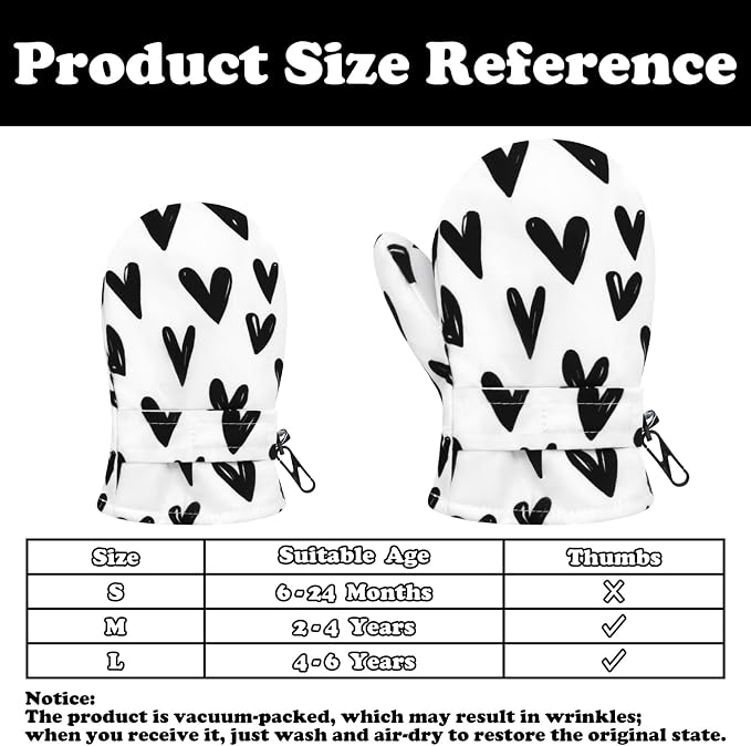 Sarfel Toddler Mittens Waterproof Toddler Gloves Baby Winter Mittens Toddler - Image 6