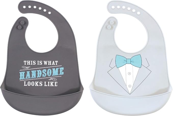 Little Treasure Unisex BabySilicone Bibs by Little+Treasure