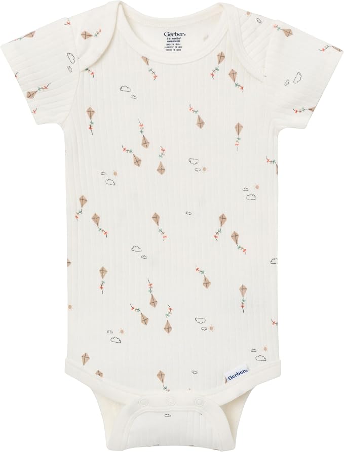 4-Pack Baby Boys Dino Blues Short Sleeve Onesies® Bodysuits - Image 5