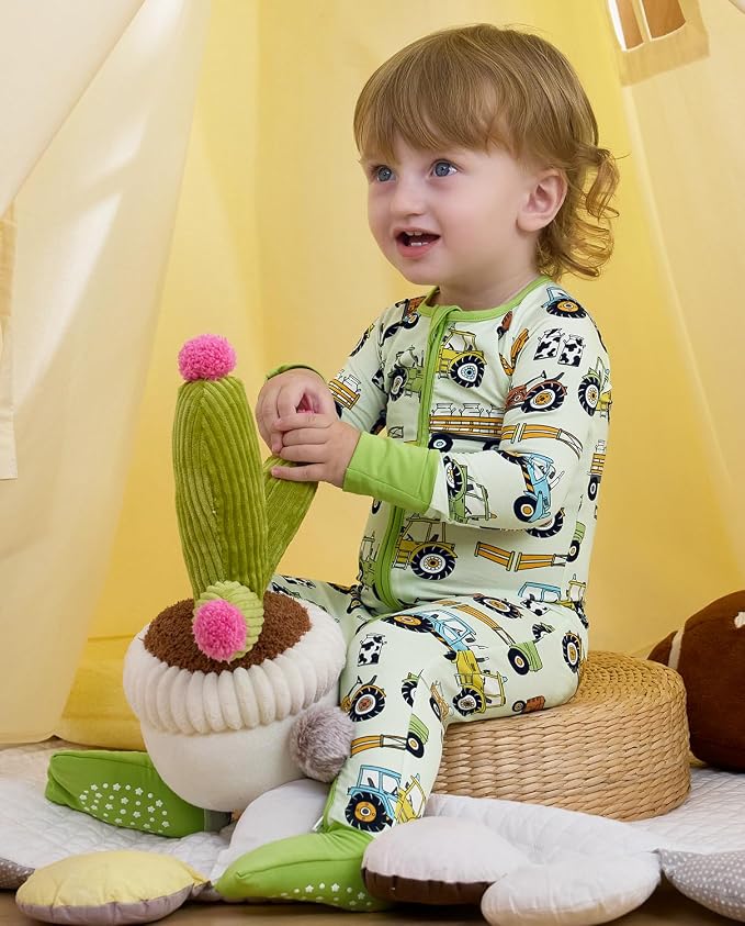 babee Reshinee Bamboo Viscose Baby Footie Pajama, Zipper Sleeper Boys Girls | - Image 8