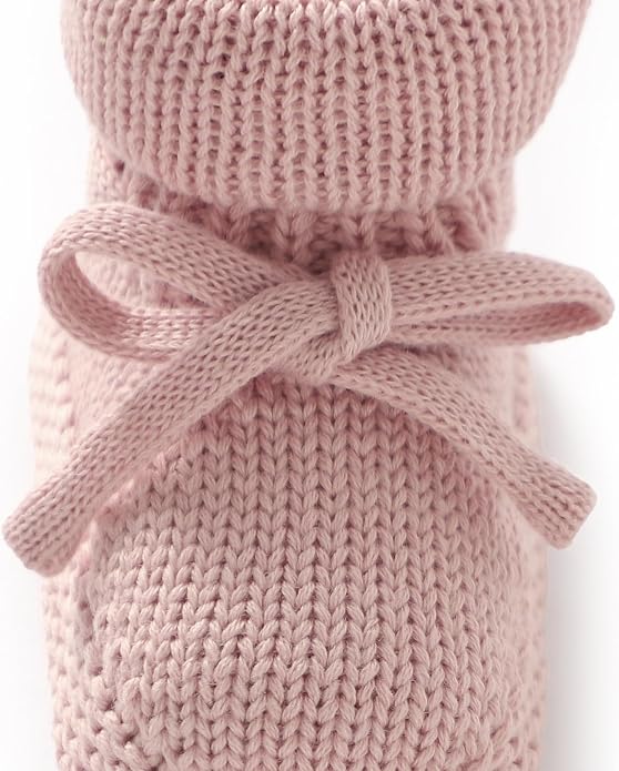 Hadetoto Newborn Baby Booties Cotton Knit Shoes | Soft, First Walkers, - Image 6