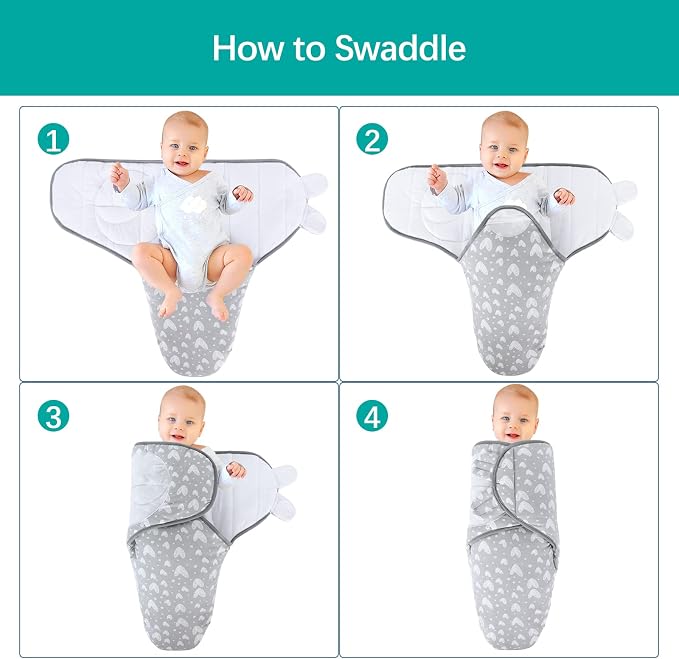 Biloban Baby Swaddles 0-3 Months - Image 5