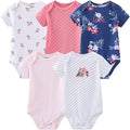 Kiddiezoom Newborn Baby Unisex Cotton One-Piece Bodysuits Baby Gift 5-Pack Baby by Kiddiezoom