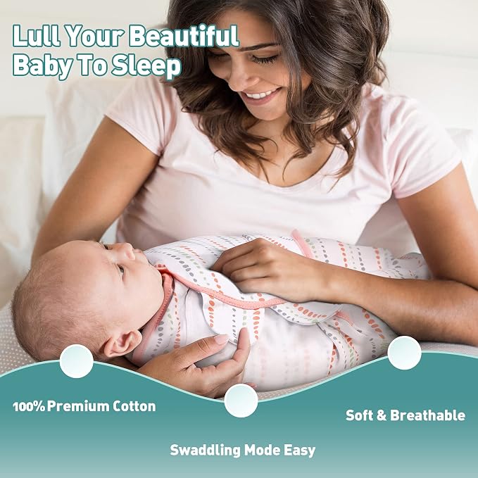GLLQUEN BABY Swaddles for Newborns 0-3 Months, Adjustable & Easy Fastener | - Image 4