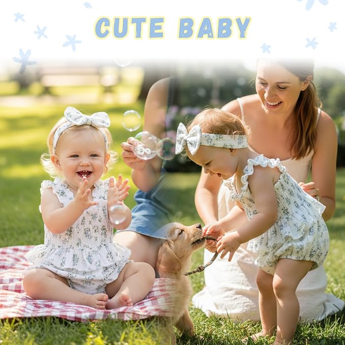 YOUNGER TREE Baby girl Romper Infant Summer Clothes Ruffle Sleeveless One Piece - Image 2