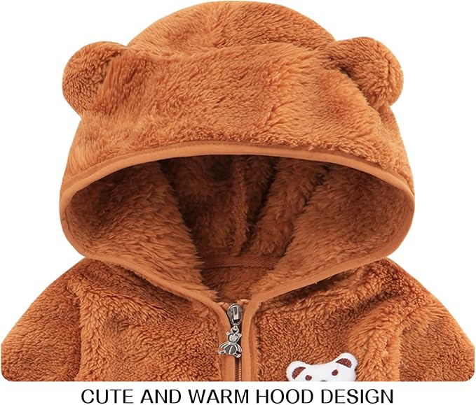 Baby Boy Fleece Jacket Girl Winer Clothes Coat - Image 3