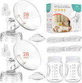 Breast Pump Parts Compatible with Spectra S1,S2,S9 Plus, Replacement Kit for Spectra Pump Parts 2PC Include 28 mm Flange, Duckbill Valve, Tube,Bottle, Backflow Protector, Not Original Accessories
