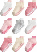 Non-slip Toddler Ankle Cotton Grip Socks Unisex 6M-5T by Bearbay