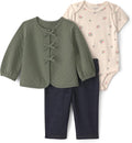 Carter's Baby Girls' 3-piece Bodysuit Pant Sets by Carters
