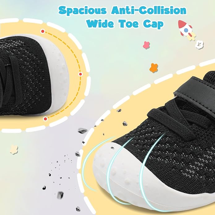 LeIsfIt Baby Shoes Girls Boys First Walking Shoes Infant Sneakers Crib Shoes Lightweight Non-Slip Shoes