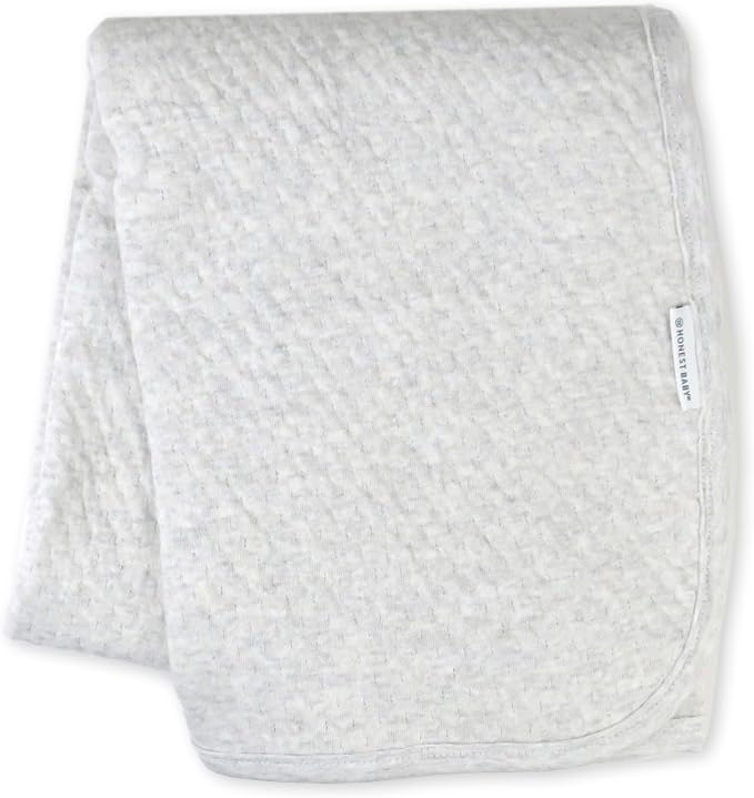 HonestBaby Matelasse Reversible Receiving Blanket 100% Organic Cotton by HonestBaby