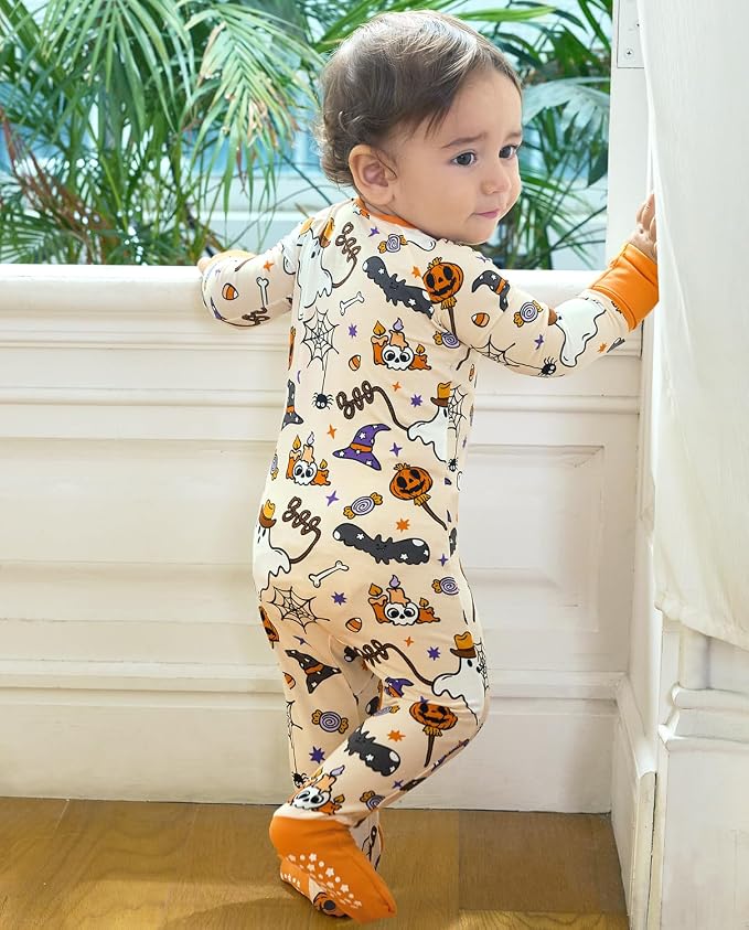 babee Reshinee Bamboo Viscose Baby Footie Pajama, Zipper Sleeper Boys Girls - Image 9