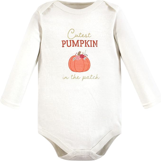 Hudson Baby Baby Girls' Cotton Long-sleeve Bodysuits 3-pack - Image 3