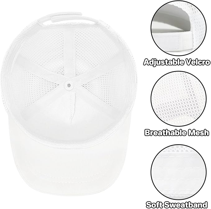 qikqik Baby Baseball Cap Toddler Baseball Hat with Mesh Infant Sun Hat UPF 50+ Baby Ball Cap Toddler Girl Hats Kids Hat Boys