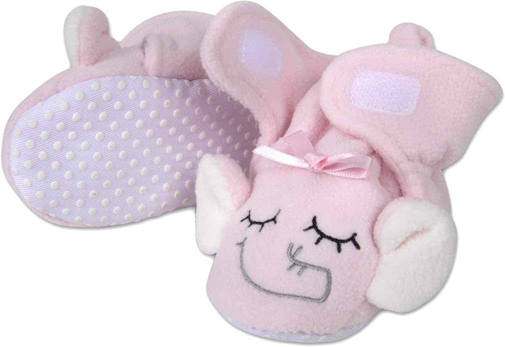 Cozy Fleece Baby Booties- Sherpa Baby Crib Booties Soft Soled Winter Shoes - Image 2