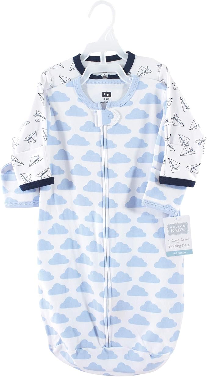 Hudson Baby Unisex Baby Cotton Long-Sleeve Wearable Sleeping Bag - Image 2