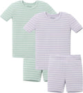 AVAUMA Stripe Pattern Baby Boys Girls Pajama Set Kids Toddler Snug fit Ribbed by AVAUMA