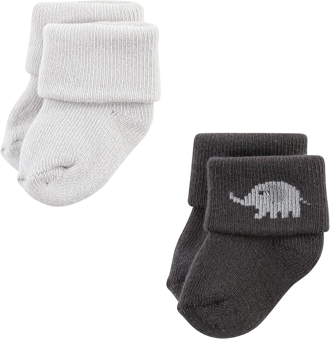 Hudson Baby Baby 8-pack Cotton Rich Newborn and Terry Socks - Image 6