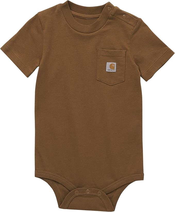 Carhartt Unisex Baby, Short-sleeve Bodysuit Pocket T-shirt | Cotton Jersey | by Carhartt