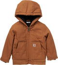 Carhartt Baby Boys Hooded Jacket | Polyester Blend | Quilted Polyester Brushed by Carhartt