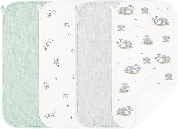 Susurration Muslin Burp Cloths, Soft Baby Burping Cloths by Susurration