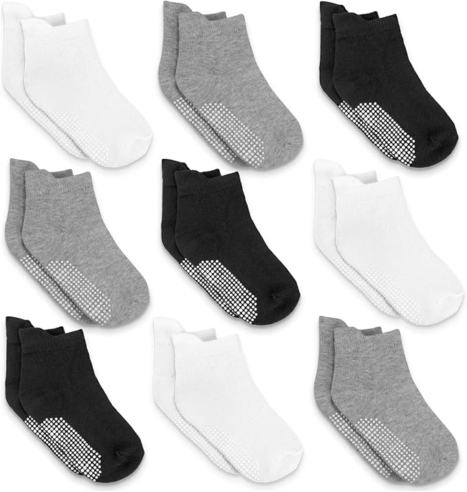 Infinno Baby Non Slip Ankle Socks 9 Pairs by InfinnoHome