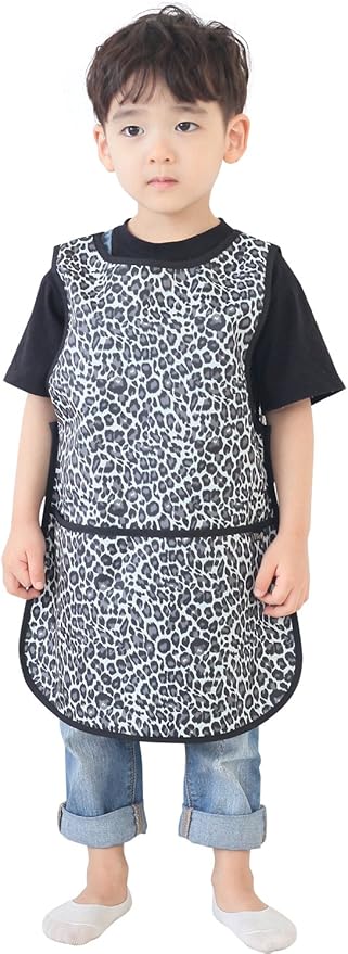 Kids Painting Apron – Waterproof Art Smock for Toddlers & Preschoolers, Messy Play, Baking, Crafts, Cooking, Mealtime