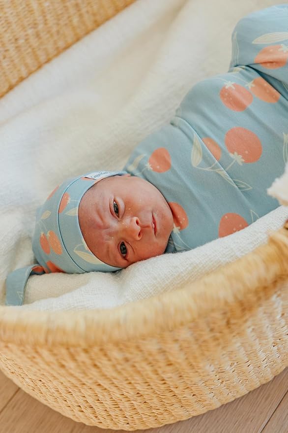 Copper Pearl Swaddle Blankets for Newborns | Soft Stretchy Receiving Blankets - Image 8